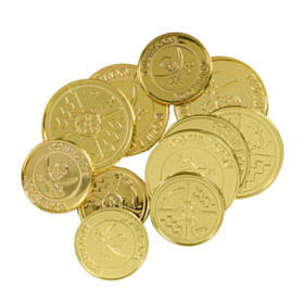 Trekløvermønter Guld