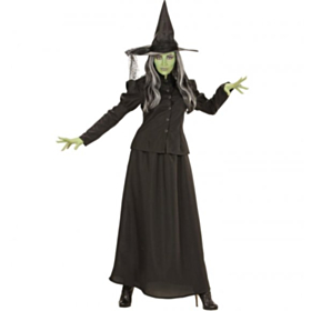 Sort Gammel Heks Kostume