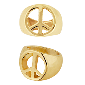 Peace Ring Guld