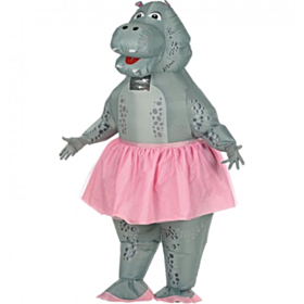 Oppustelig Ballerina Flodhest Kostume