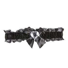 Diamond Strømpebånd Sort