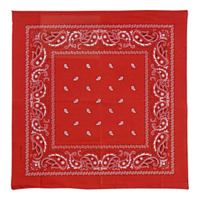 Rød cowboy bandana