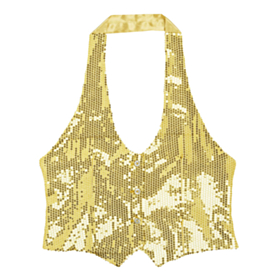Paillet Vest Guld