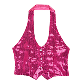 Paillet Vest Pink
