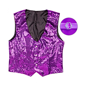 Glittervest Lilla