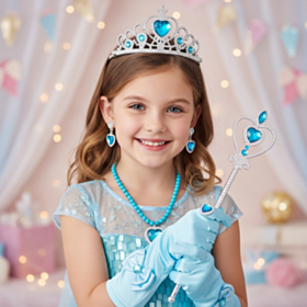 Prinsesse Børnesæt Lyseblå