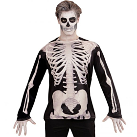 Langærmet Skelet Herre Bluse