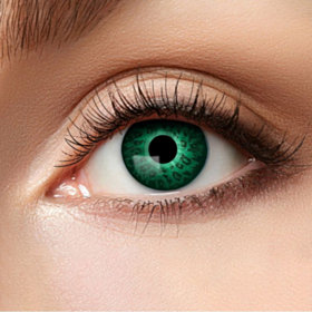 Halloweenlinser Grøn