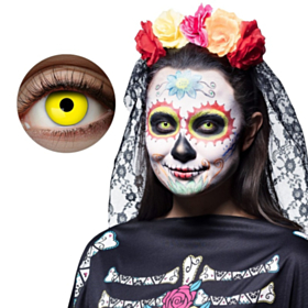 UV Kontaktlinser Gul