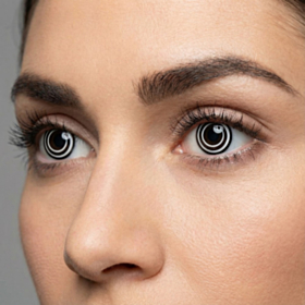 Black Spiral Kontaktlinser