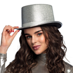 Glitz Tophat Sølv