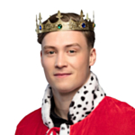 Kongekrone Metal Guld