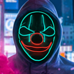 LED Mask Scary Clown