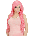 Pink Slangekrølle Paryk