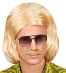 Blond 70'er Paryk & Skæg