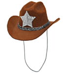 Mini Cowboyhat Brun