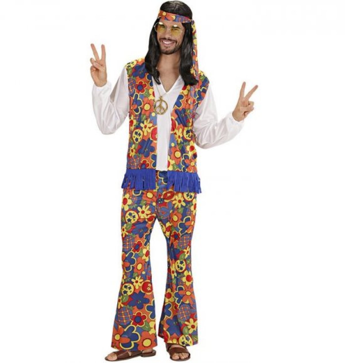 Flower Power Hippie Kostume Kostume The irony of a store bought hippie costume is that it's brand new! widmann