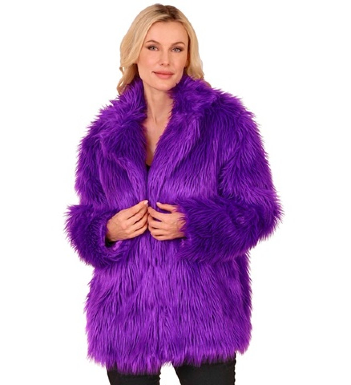 Pelsjakke Lilla pelsjakke-lilla