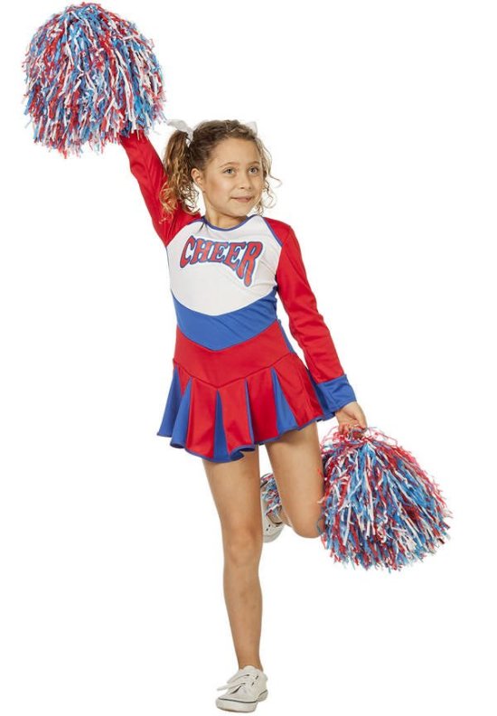 Gymnast Grønland At Klassisk Cheerleader Børnekostume kostume