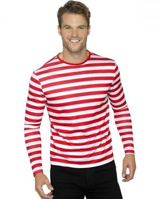 T-Shirt Rød/Hvid