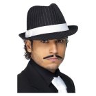 Fedora Gangsterhat Sort/Hvid