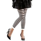 Stribet Leggings Sort/Hvid