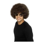 Stor Funky 70'er Afroparyk Brun