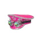 Burning Man Kaptajnhat Pink & Goggles
