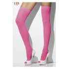 Selvsiddende Strømper Neonpink