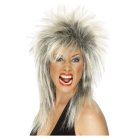 80'er Rockdiva Paryk Blond/Sort