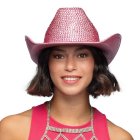 Cowboyhat Glimmer Lyserød