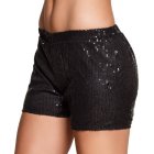 Paillet Hot Pants Sort