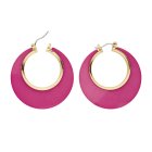 Disko Øreringe Pink/Guld