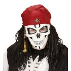 Pirat Skelet Maske Med Bandana