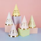 Happy Birthday Partyhatte Pastel