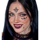 Vampyr Ansigtssmykker Sort