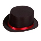 Cirkusdirektør Tophat Sort/Rød