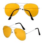 70'er Aviator Briller Gul