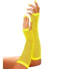 Neon Fingerløse Nethandsker Gul