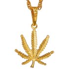 Weed Halskæde Guld