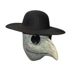 Plague Doctor Maske Hvid/Sort