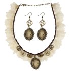 Steampunk Choker & Øreringe