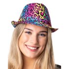 Leopardprikket Regnbue Hat