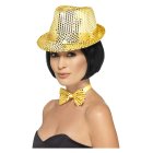 Paillet Trilby Hat Guld