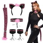Leopard Sæt Pink