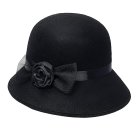 Flapper 20'er Hat Sort