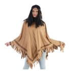 Indianer Poncho Brun