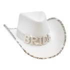 Bride Cowboyhat Hvid/Sølv