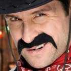 Cowboy Overskæg Sort