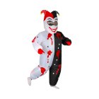 Oppusteligt Joker Kostume Sort/Rød